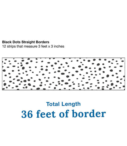 Carson Dellosa Education - We Belong Black Dots Straight Bulletin Board Borders