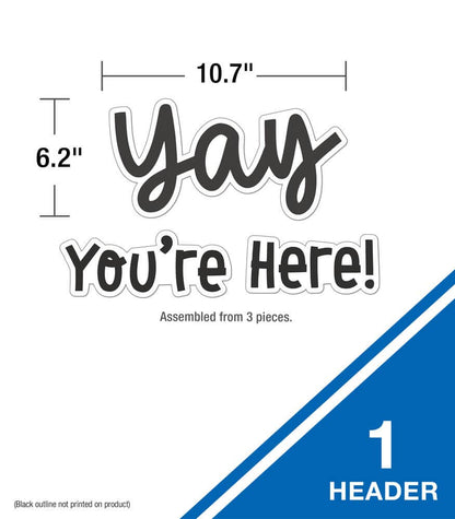 Carson Dellosa Education - We Belong Yay You're Here! Bulletin Board Set