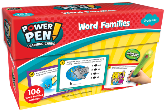 Teacher Created Resources - Power Pen® Learning Cards: Word Families