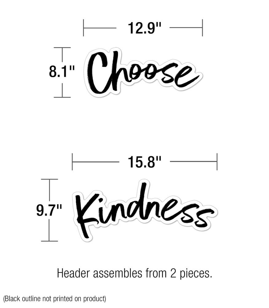 Carson Dellosa Education - Kind Vibes Choose Kindness Bulletin Board Set