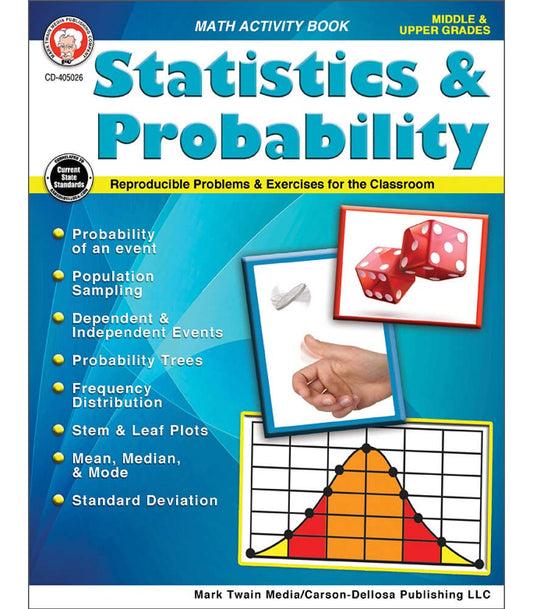Carson Dellosa Education - Statistics & Probability, Grades 5 - 12