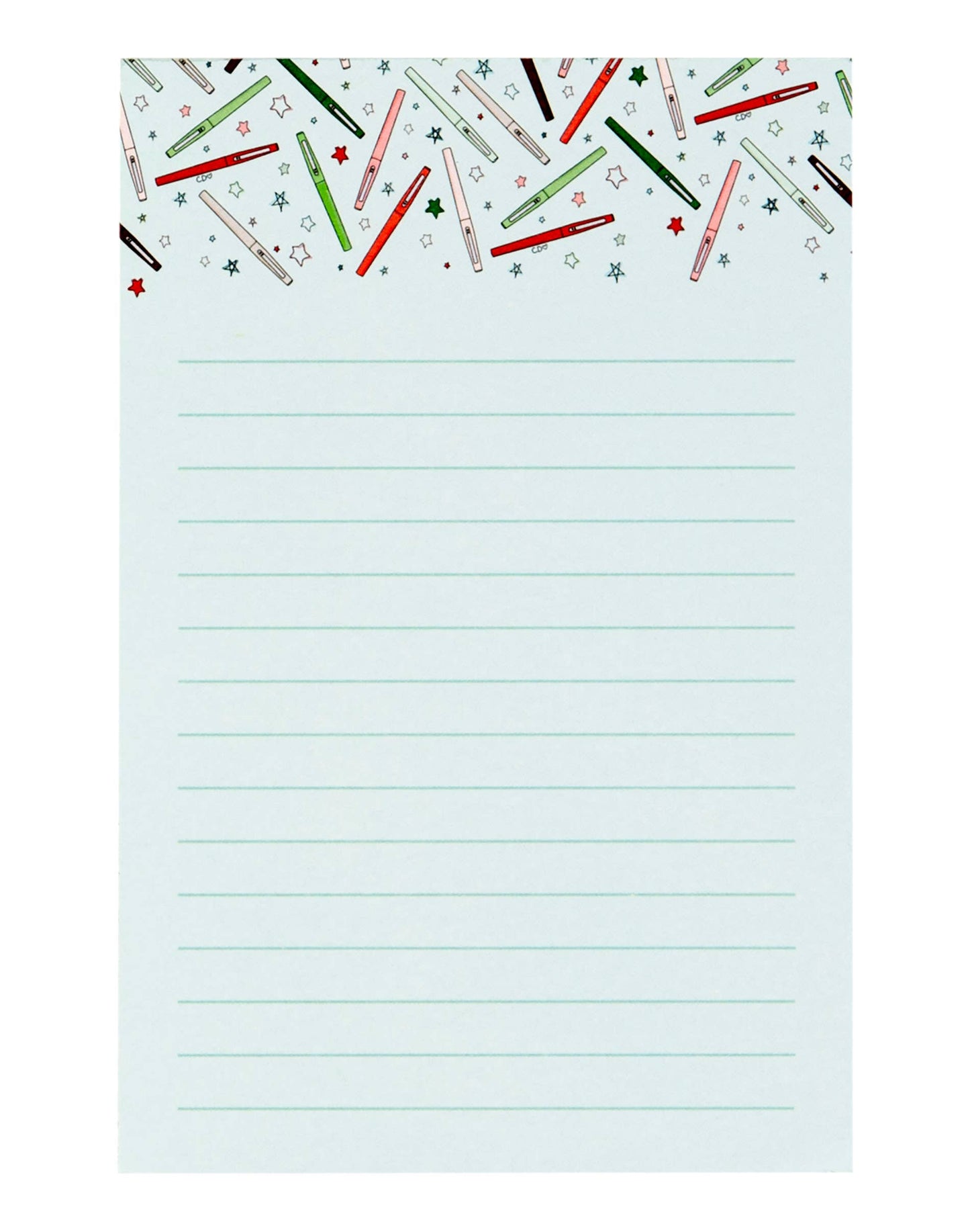 Holiday Flair Pens Notepad