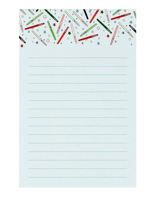 Holiday Flair Pens Notepad
