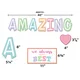Pastel Pop Amazing Things Happen Here Bulletin Board