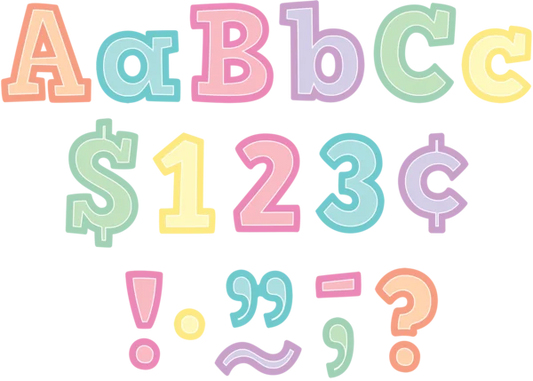 Pastel Pop Bold Block 4" Letters Combo Pack