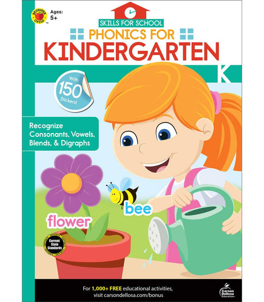 Carson Dellosa Education - Skills for School Phonics for Kindergarten