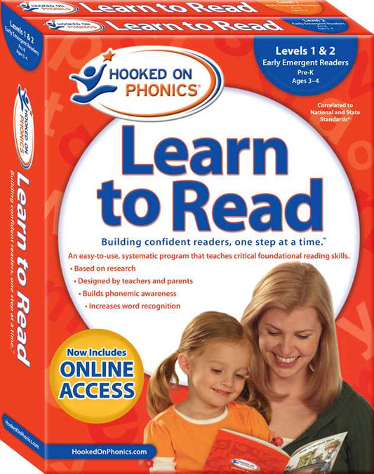 Hooked on Phonics Learn to Read - Levels 1&2 Complete by: Paperback; 156 pages / English