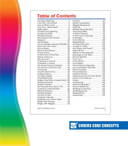 Carson Dellosa Education - Spectrum Reading Workbook, Grade 3