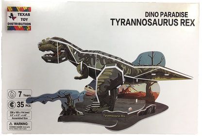 Dinosaur 3D Puzzles EPS Foam Puzzle Sets, Six Types - Random