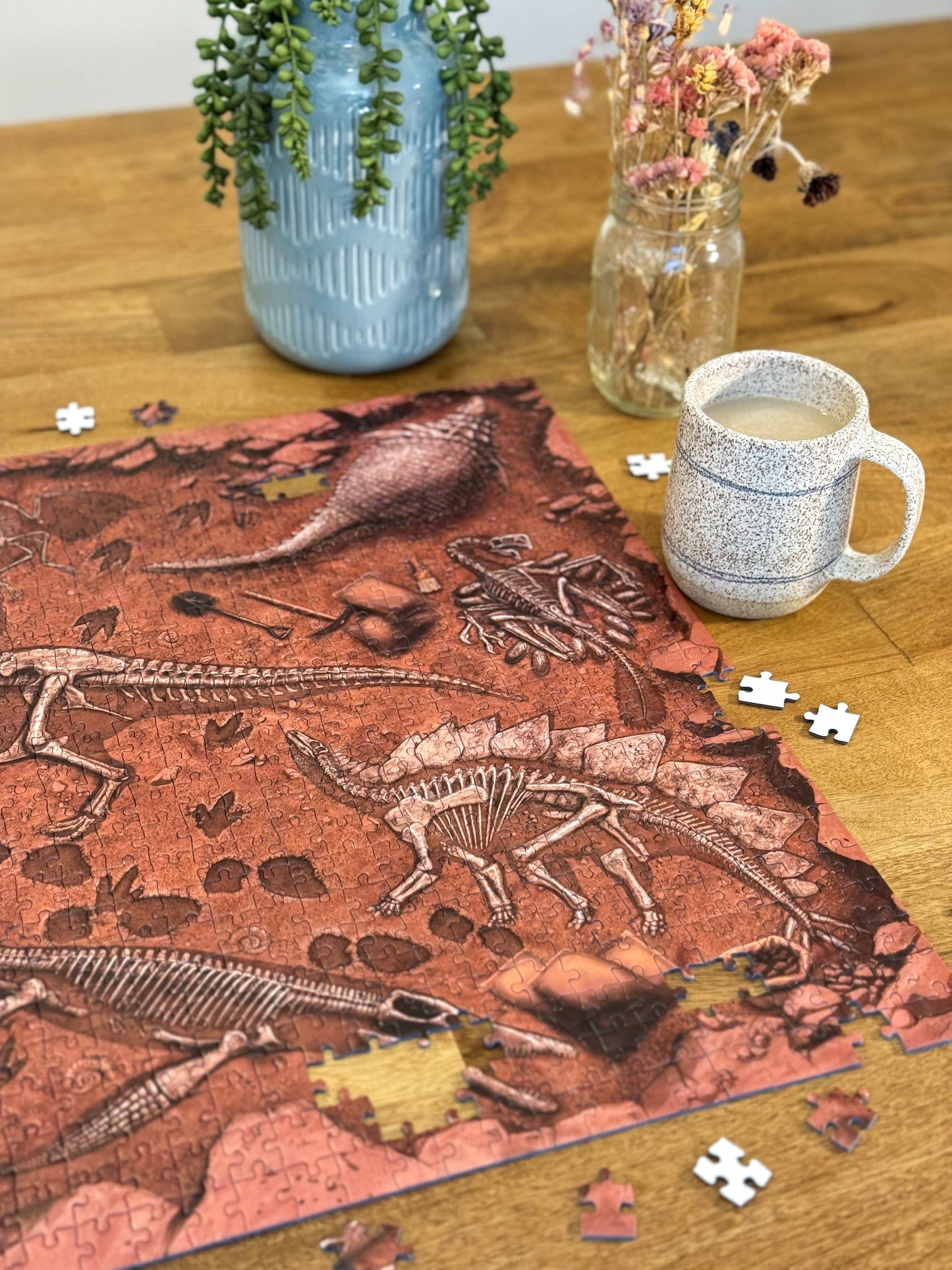 "Famous Fossils" Paleontology Puzzle (1k)