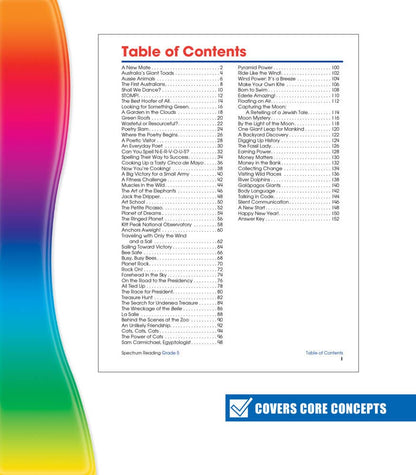 Carson Dellosa Education - Spectrum Reading Workbook, Grade 5