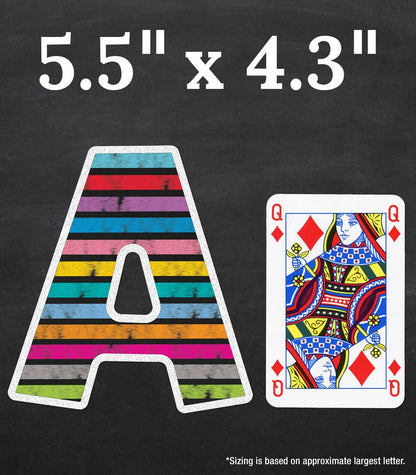 Carson Dellosa Education - Colorful Chalkboard Bulletin Board Letters: 76 Pieces