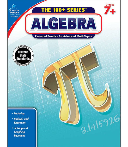 Carson Dellosa Education - Algebra, Grades 7 - 9