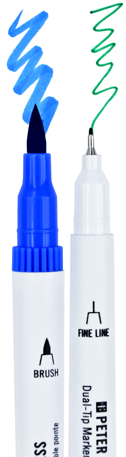 Peter Pauper Press - Studio Series Dual-Tip Coloring Markers (set of 60)