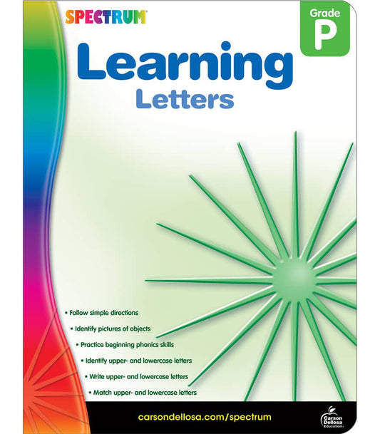 Carson Dellosa Education - Learning Letters, Grade PK