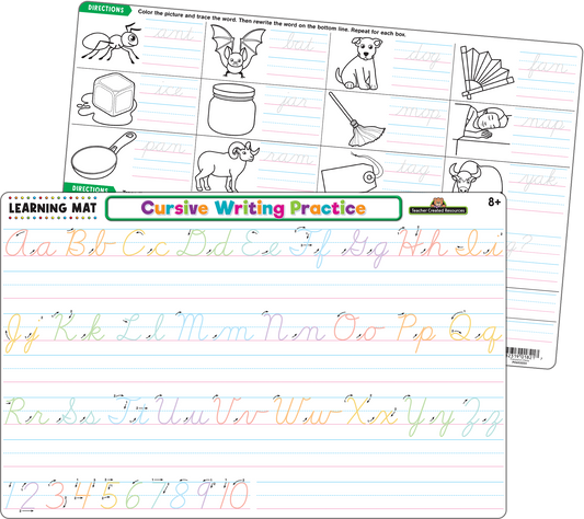 Teacher Created Resources - Cursive Writing Practice Learning Mat