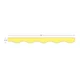 Lemon Yellow Fancy Scallops Border Trim