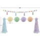Pastel Pop Pom-Poms and Tassels Garland