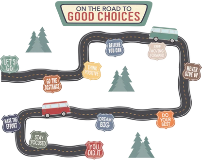 Moving Mountains Road Trip On the Road to Good Choices Mini Bulletin Board