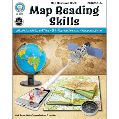 Carson Dellosa Education - Map Reading Skills Workbook, Grades 5 - 12