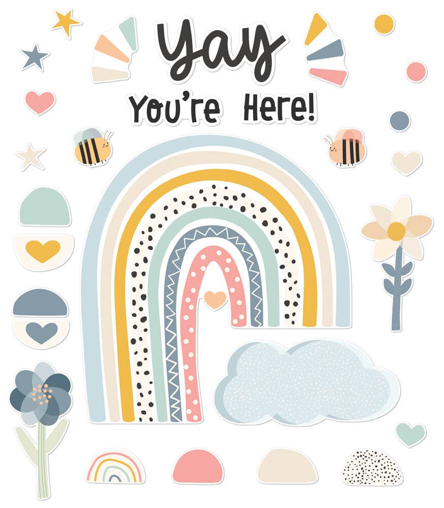 Carson Dellosa Education - We Belong Yay You're Here! Bulletin Board Set
