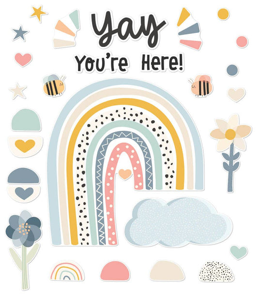 Carson Dellosa Education - We Belong Yay You're Here! Bulletin Board Set