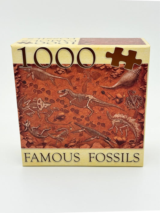 "Famous Fossils" Paleontology Puzzle (1k)