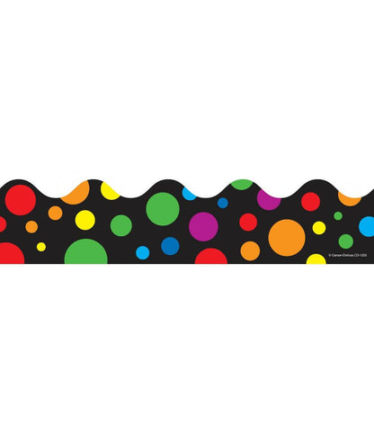 Carson Dellosa Education - Big Rainbow Dots Scalloped Bulletin Board Borders