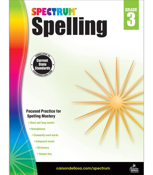Carson Dellosa Education - Spectrum Spelling, Grade 3