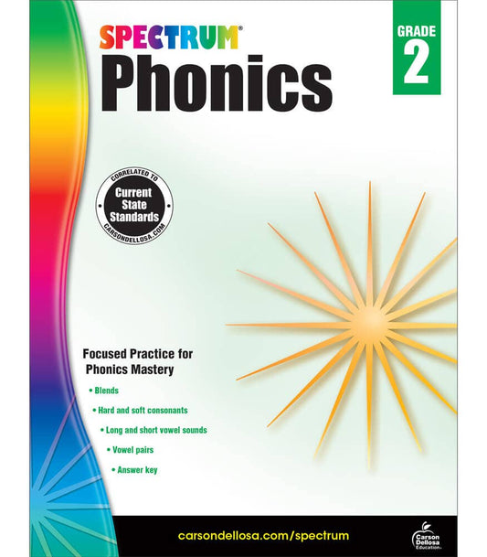 Carson Dellosa Education - Spectrum Phonics, Grade 2