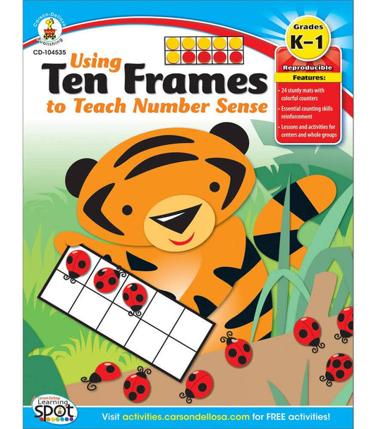 Carson Dellosa Education - Using Ten Frames to Teach Number Sense, Grades K - 1