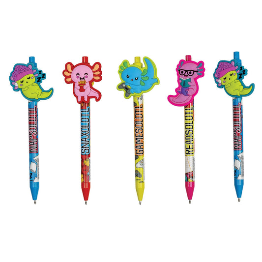 AXOLOTL CHARACTER CLIP PEN  12/TUB