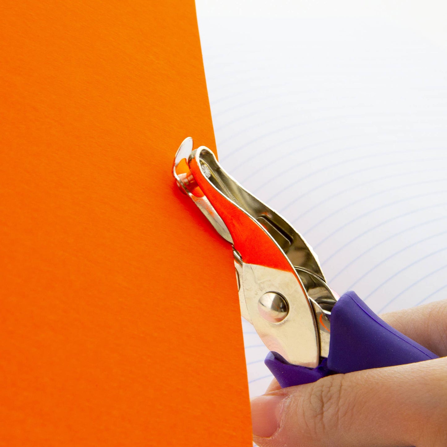 Premium Single Hole Paper Punch w/ Cushion Grip