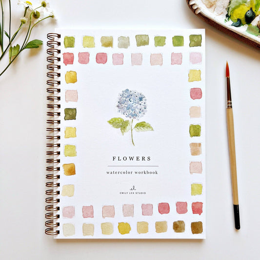 Emily Lex Studio Watercolor Workbook "Flowers"