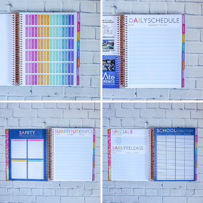 Gimme Stripes - MULTICOLOR Teacher Planner by BERTEAU & Co.