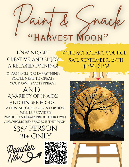 Paint and Snack "Harvest Moon" 9-27-2025