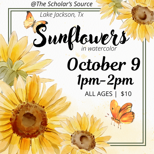 "Sunflowers" in watercolor - Oct 9