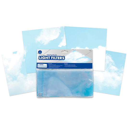 CLASSROOM LIGHT FILTERS 2X4 CLOUDS SET OF 4