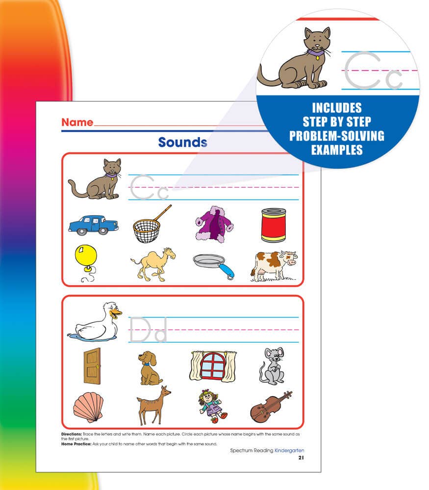 Carson Dellosa Education - Spectrum Reading Workbook, Grade K