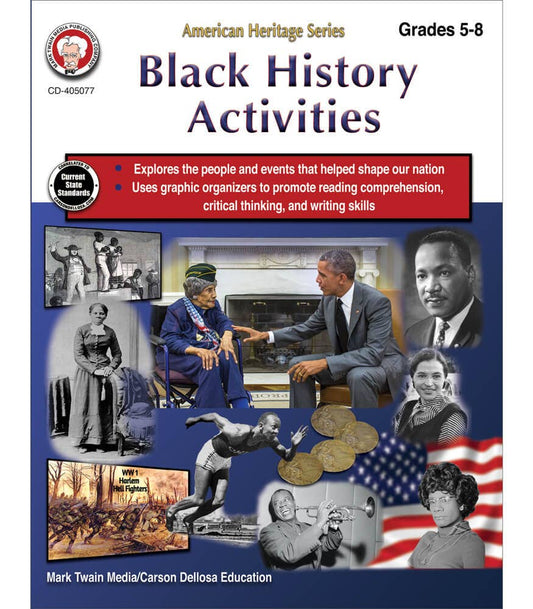 Carson Dellosa Education - Black History Activities Workbook, Grades 5 - 8