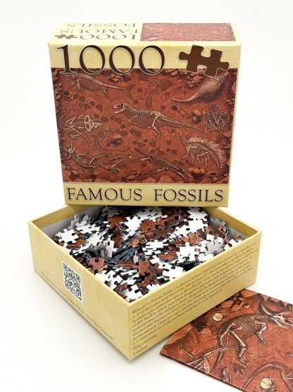 "Famous Fossils" Paleontology Puzzle (1k)