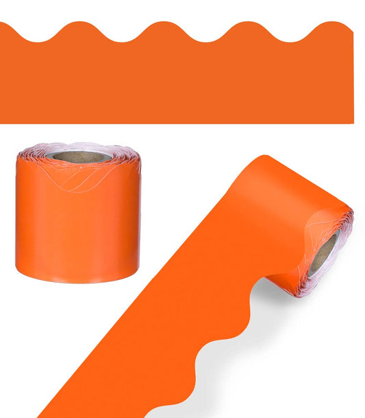 Carson Dellosa Education - Orange Scalloped Bulletin Board Borders