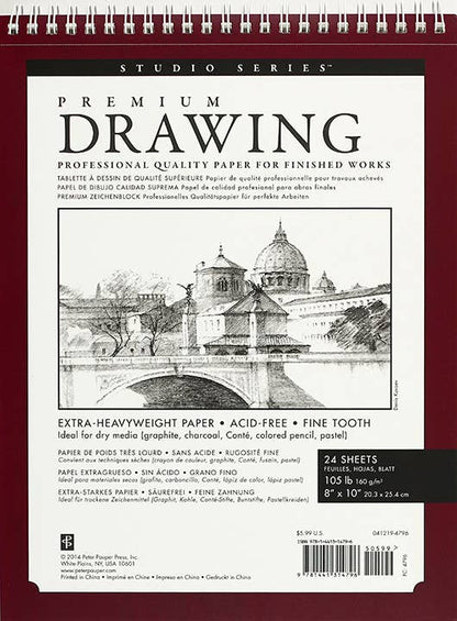 Peter Pauper Press - Premium Drawing Pad  8 X 10