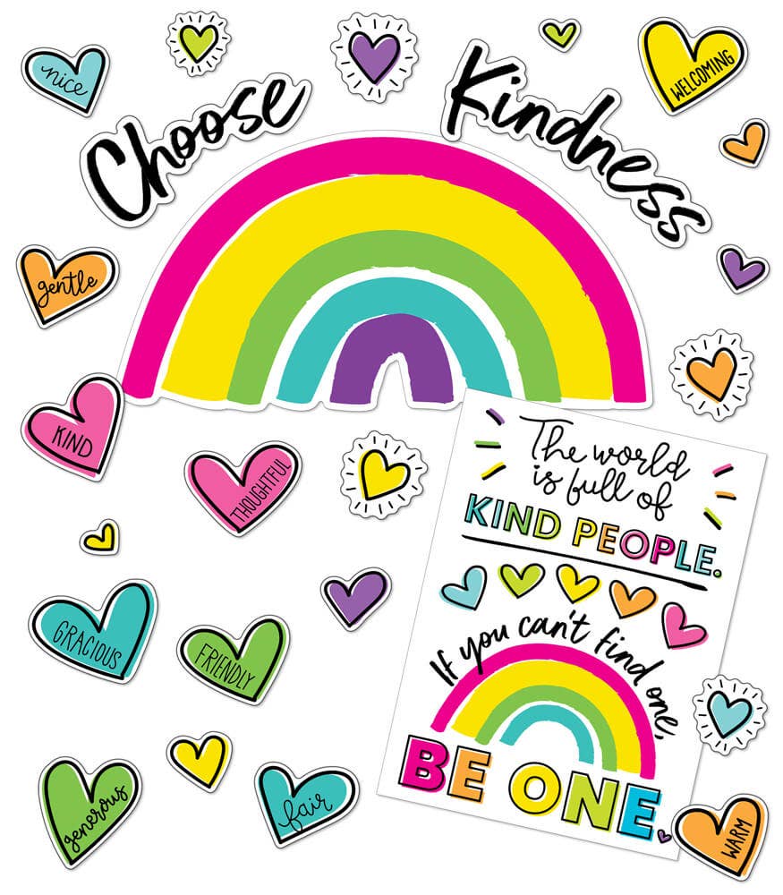 Carson Dellosa Education - Kind Vibes Choose Kindness Bulletin Board Set