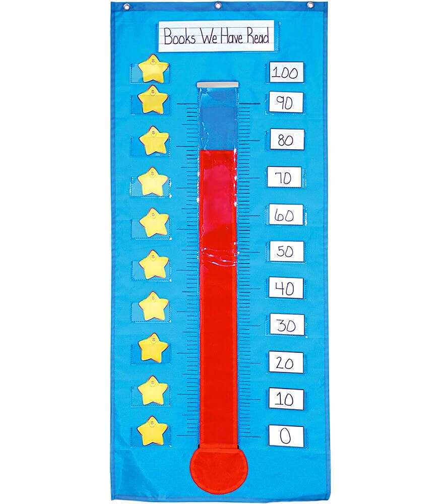 Carson Dellosa Education - Thermometer/Goal Gauge Pocket Chart
