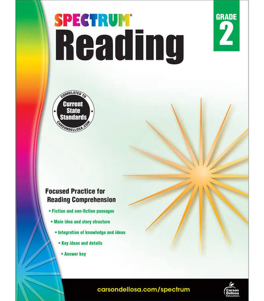 Carson Dellosa Education - Spectrum Reading Workbook, Grade 2