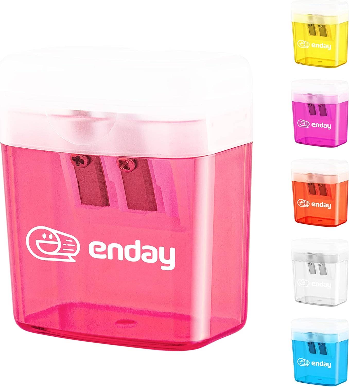Dual Blade Sharpener W Lid & Receptacle