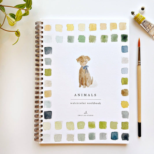 Emily Lex Studio Watercolor Workbook "Animals"