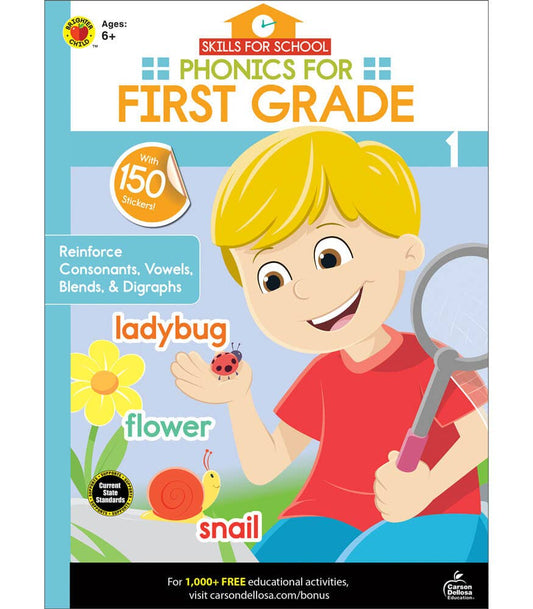 Carson Dellosa Education - Skills for School Phonics for First Grade