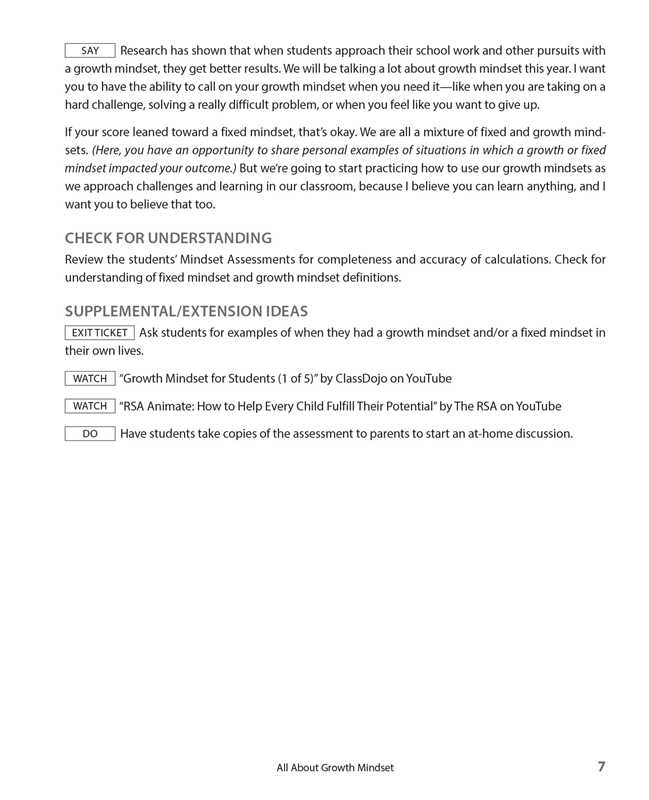 Growth Mindset Classroom-Ready Resource Book by Annie Brock: Paperback; 144 pages / English